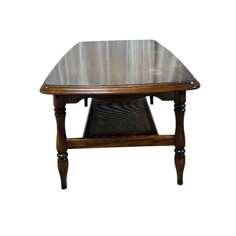 karimoku カリモク コロニアル センターテーブル ローテーブル ラタン棚