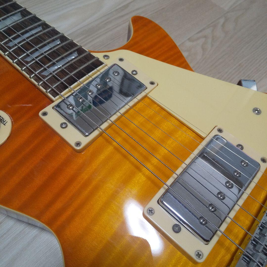 ブリッツギター 虎目レスポール ケース付き