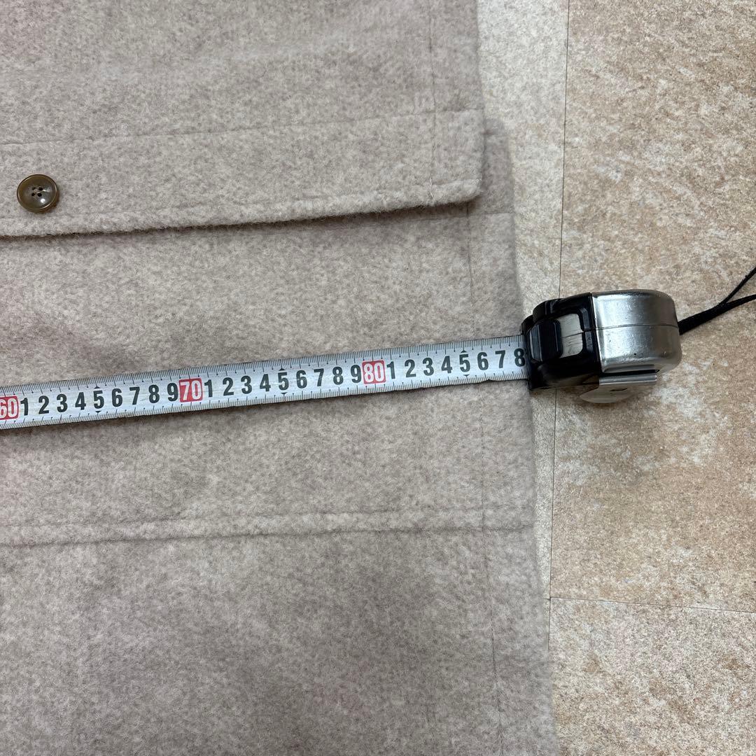 フード付きベージュボアコート