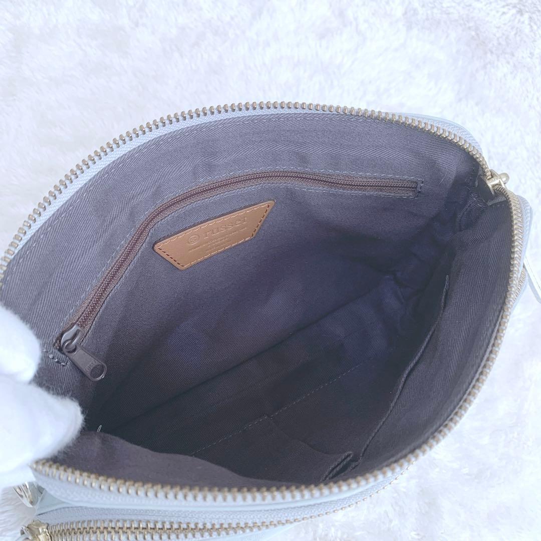 【ゆずもも猫】極美品 ラシット モノグラム レザーストラップ