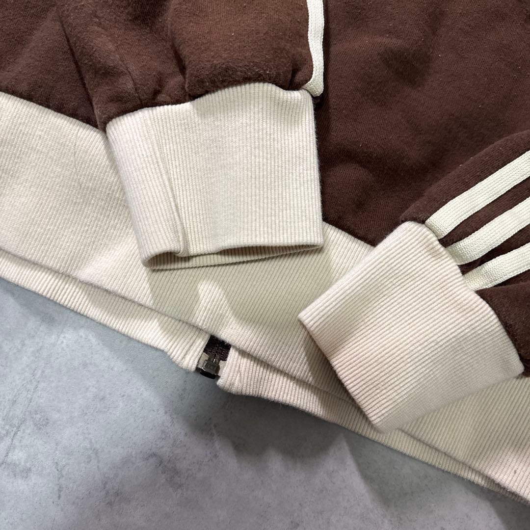 【最高峰】adidas 00sトラックジャケット ジャージ ブラウン ベージュ