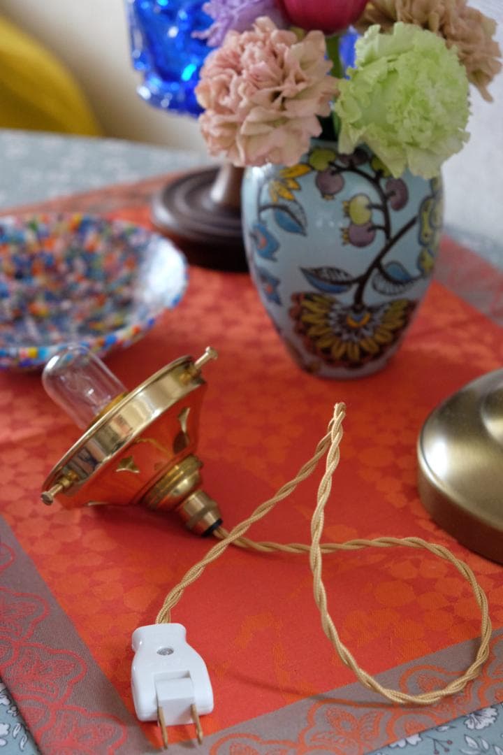 アンティーク ランプ 照明 ライト/吹きガラス/フランス/ムラノガラス ムラーノ