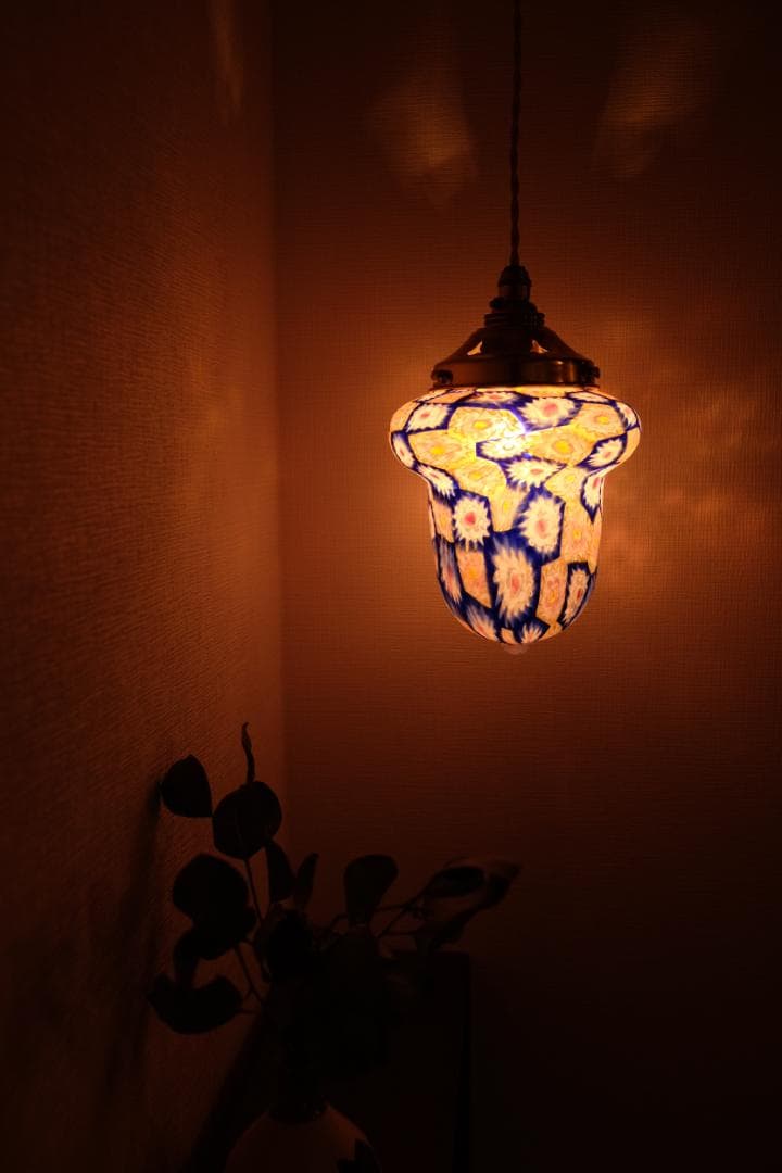 アンティーク ランプ 照明 ライト/吹きガラス/フランス/ムラノガラス ムラーノ