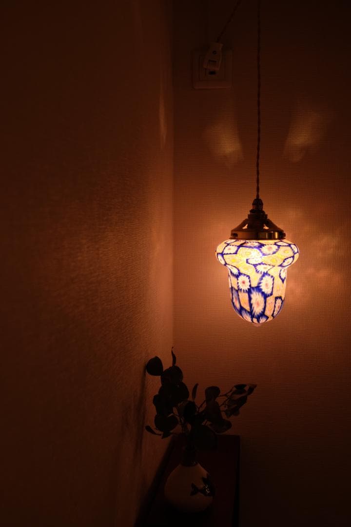 アンティーク ランプ 照明 ライト/吹きガラス/フランス/ムラノガラス ムラーノ