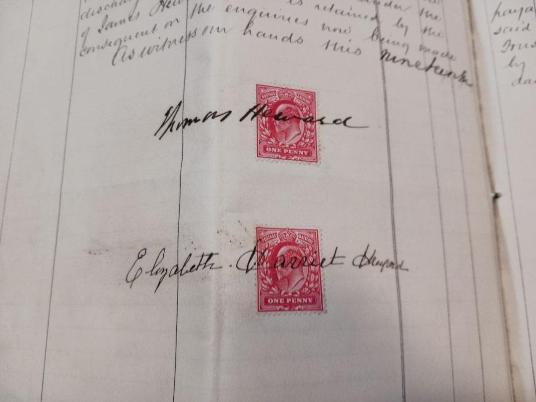 19世紀 英国 遺産会計帳 原本 手書き文書