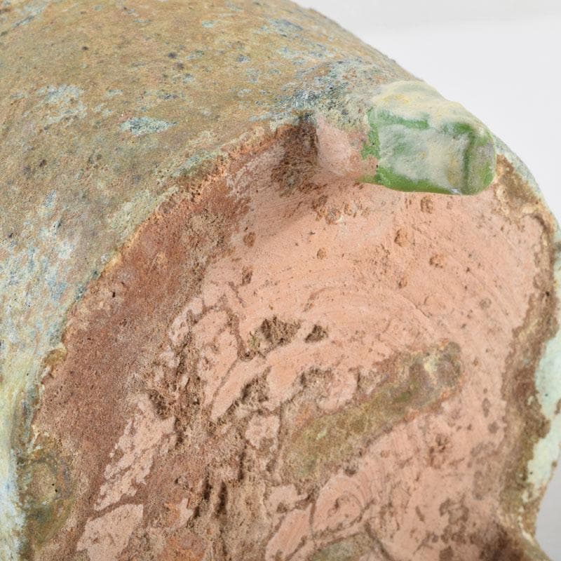 中国　漢緑釉　銀化　穀物倉　C　9229