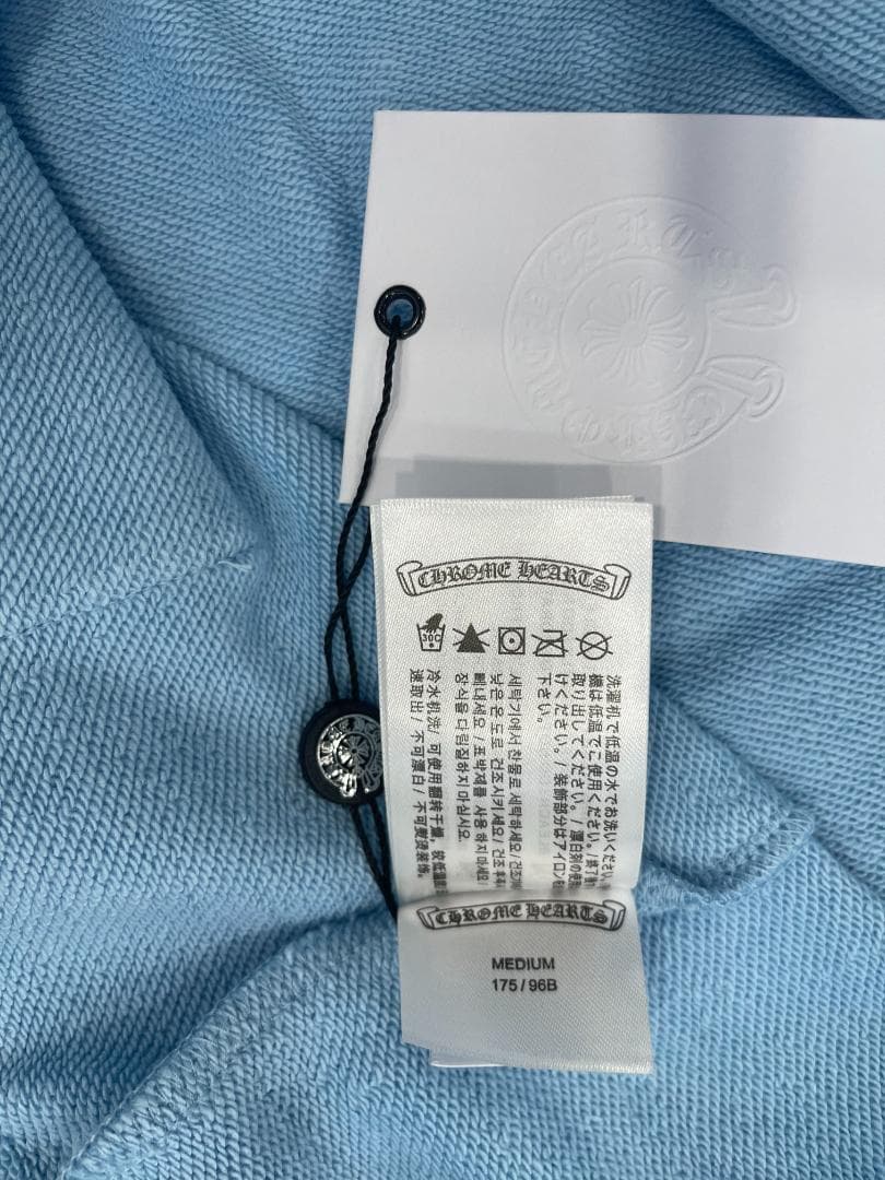 ✨【美品】CHROME HEARTS ブルー パーカー M