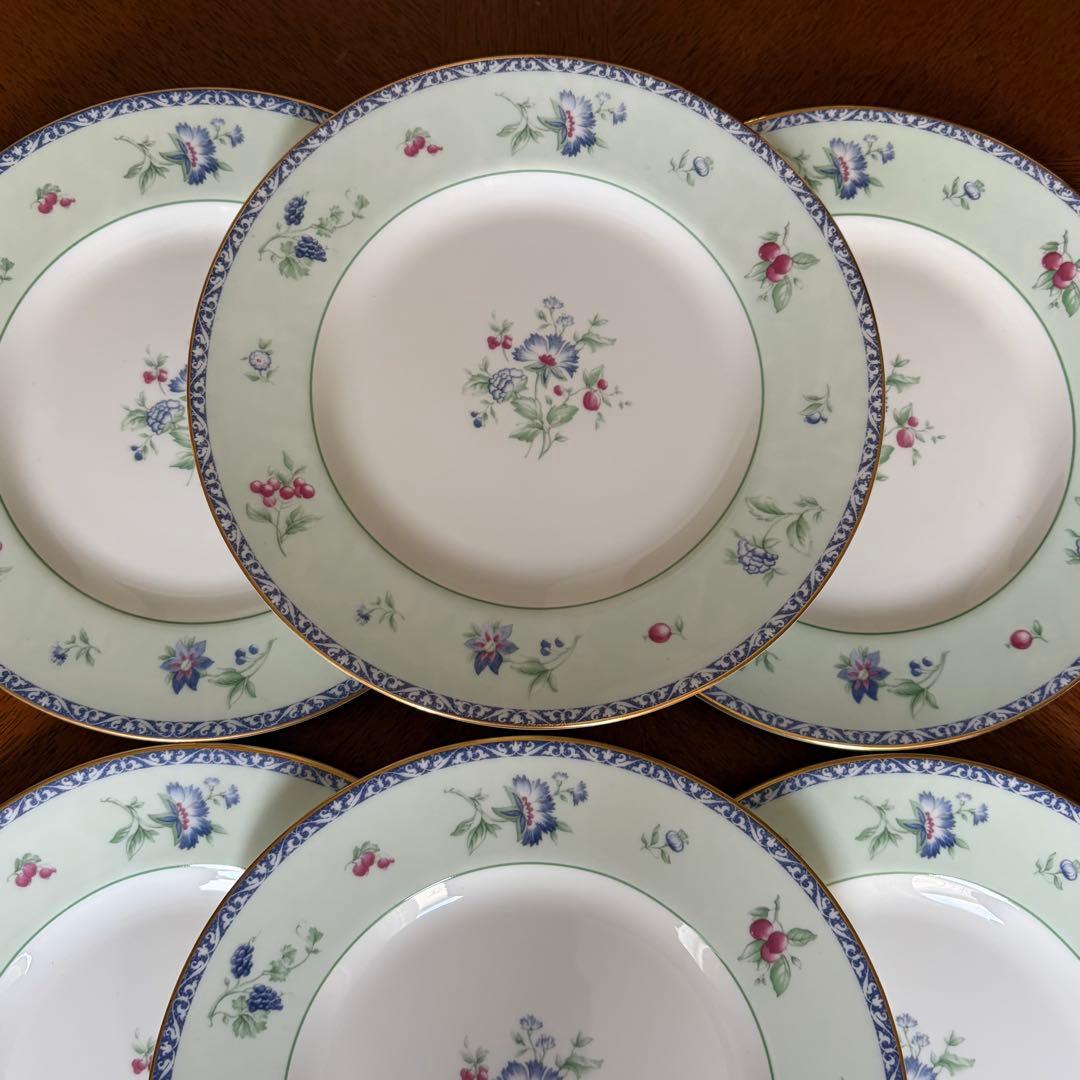 【美品】英国製　ウェッジウッド★メドウフィールド★ケーキ皿　4枚