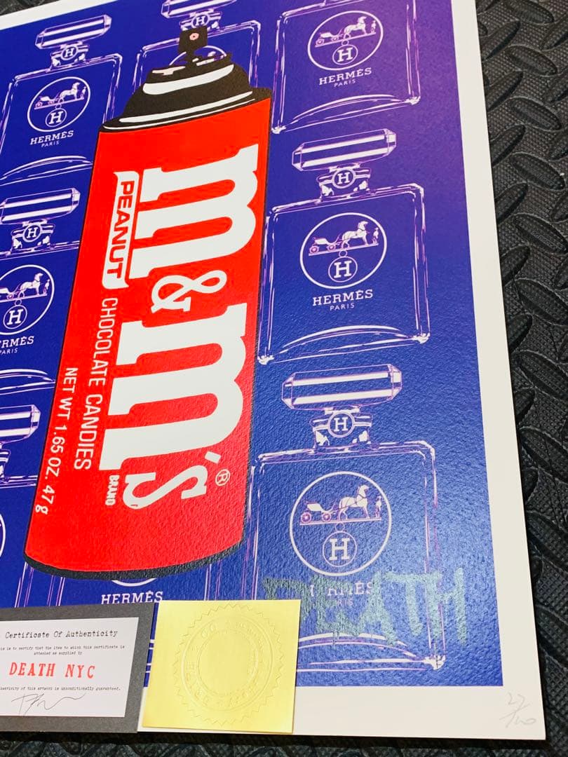売約済！限定品 正規品DEATH NYC ポップアート m&m エルメス