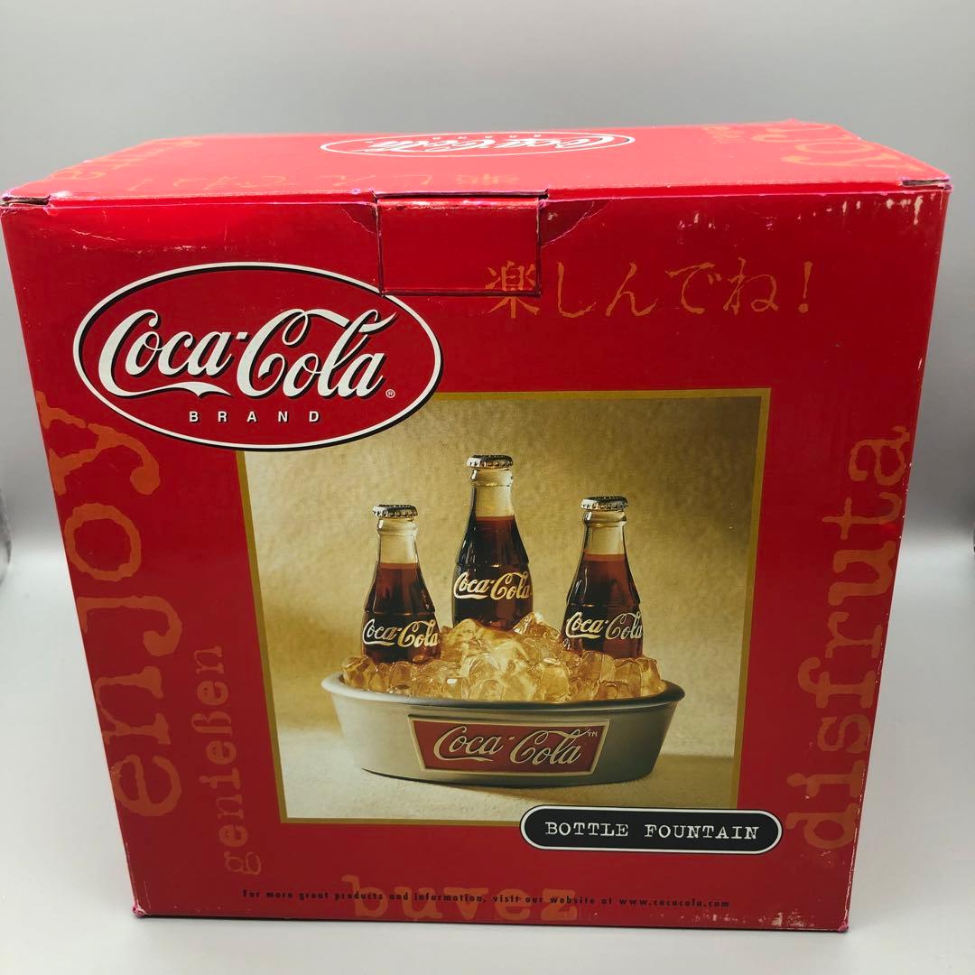 希少アメリカビンテージコカコーラボトル水が流れて光るクーラーボックスディスプレイ