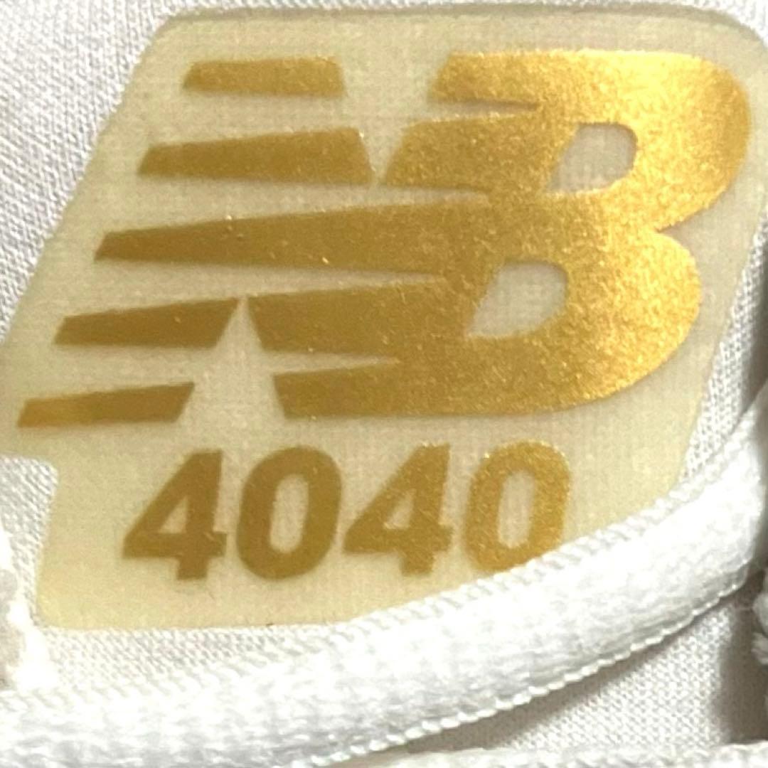 美品 New Balance 4040 MLBプレーオフモデル 白 26.5