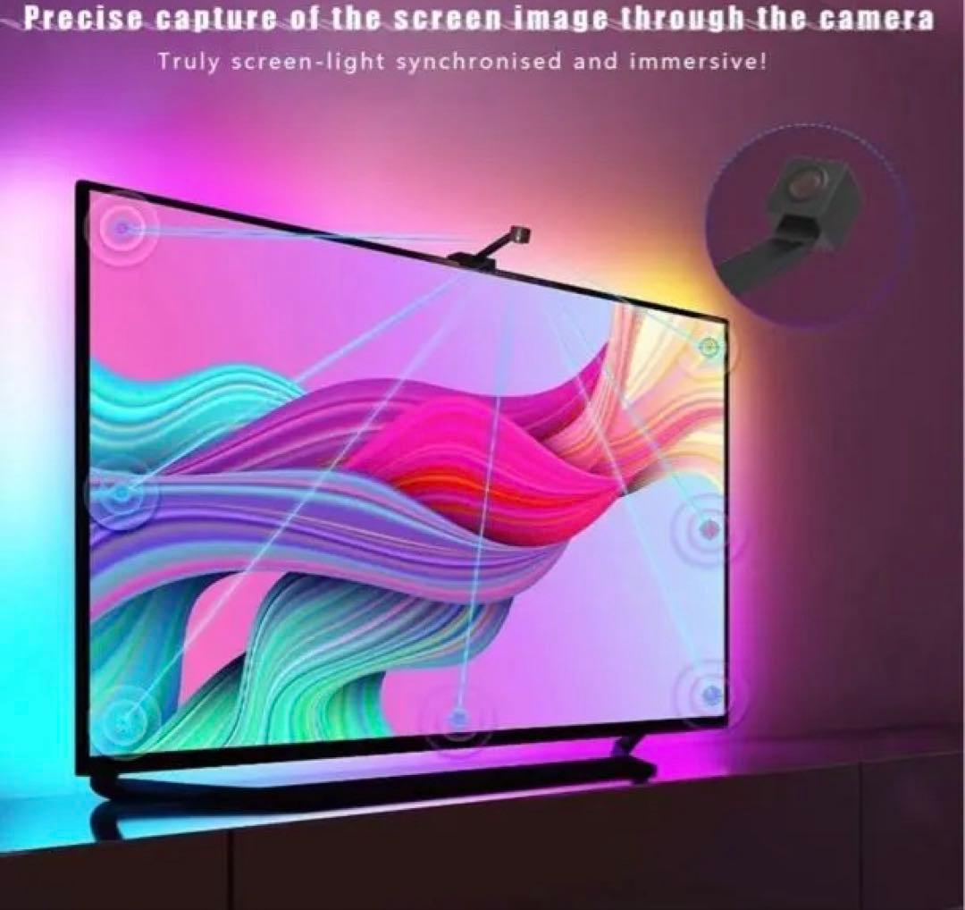 テレビLEDストリップライト55〜75インチディスプレイRGBIC LEDゲーム