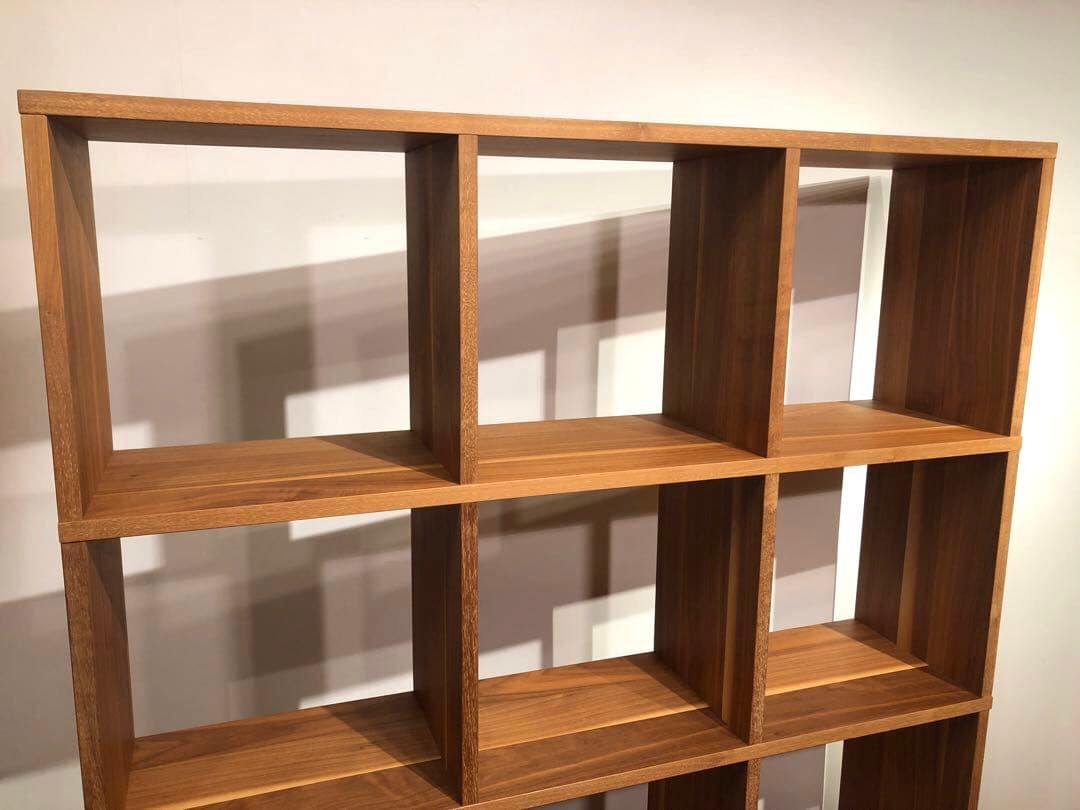 MUJI 無印良品 スタッキングシェルフ 4×3 ウォールナット仕様 ① 収納棚