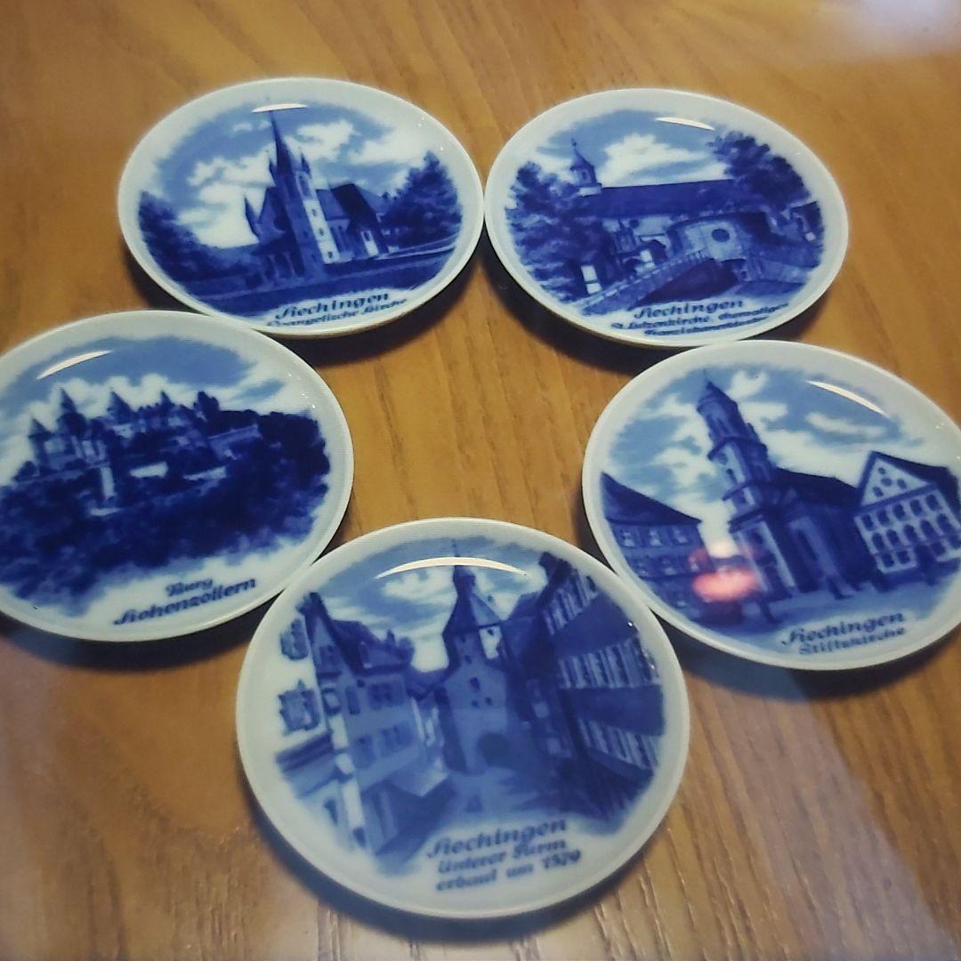 ドイツ カイザー Kaiser 絵皿 プレート 城 ドイツ製 レア品 5枚組