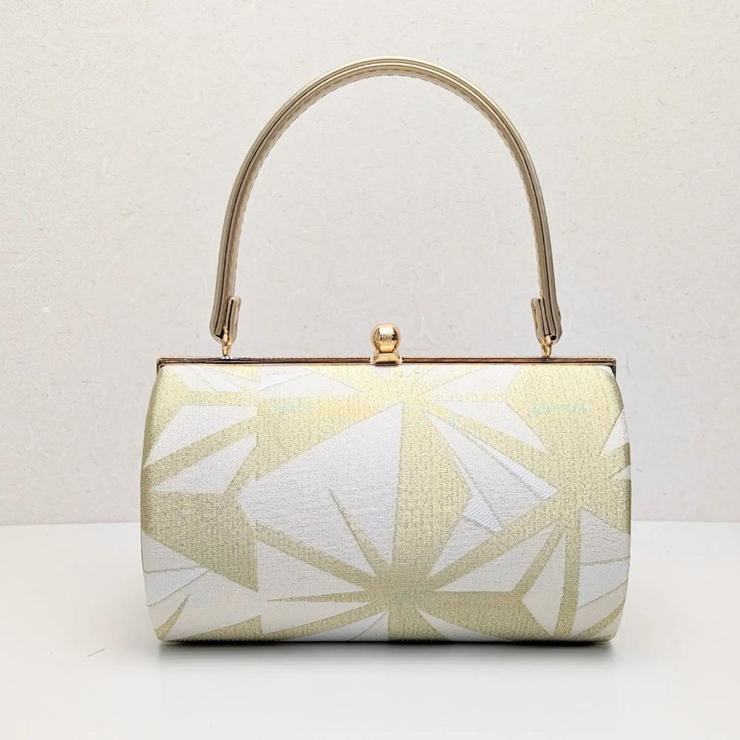 和装 草履バッグセット 帯地 金 ゴールド 3枚芯 フリーサイズ k15-10