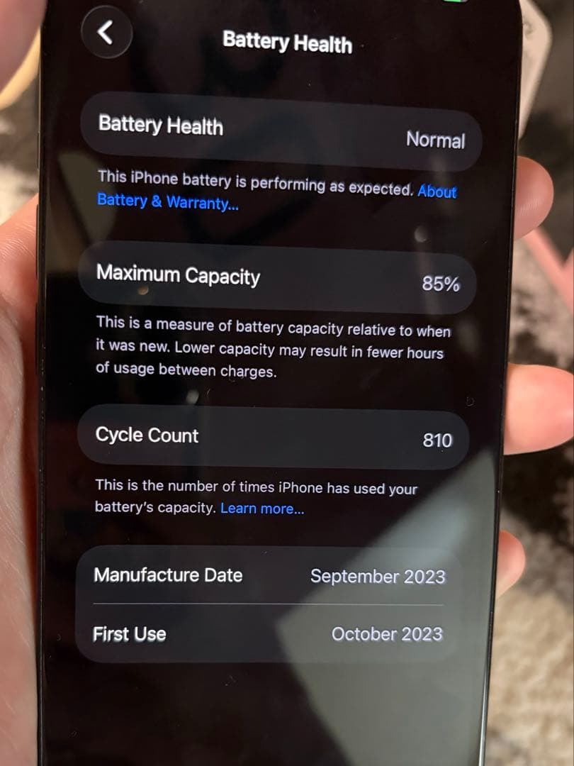 iPhone 15 256GB ブラック simフリー