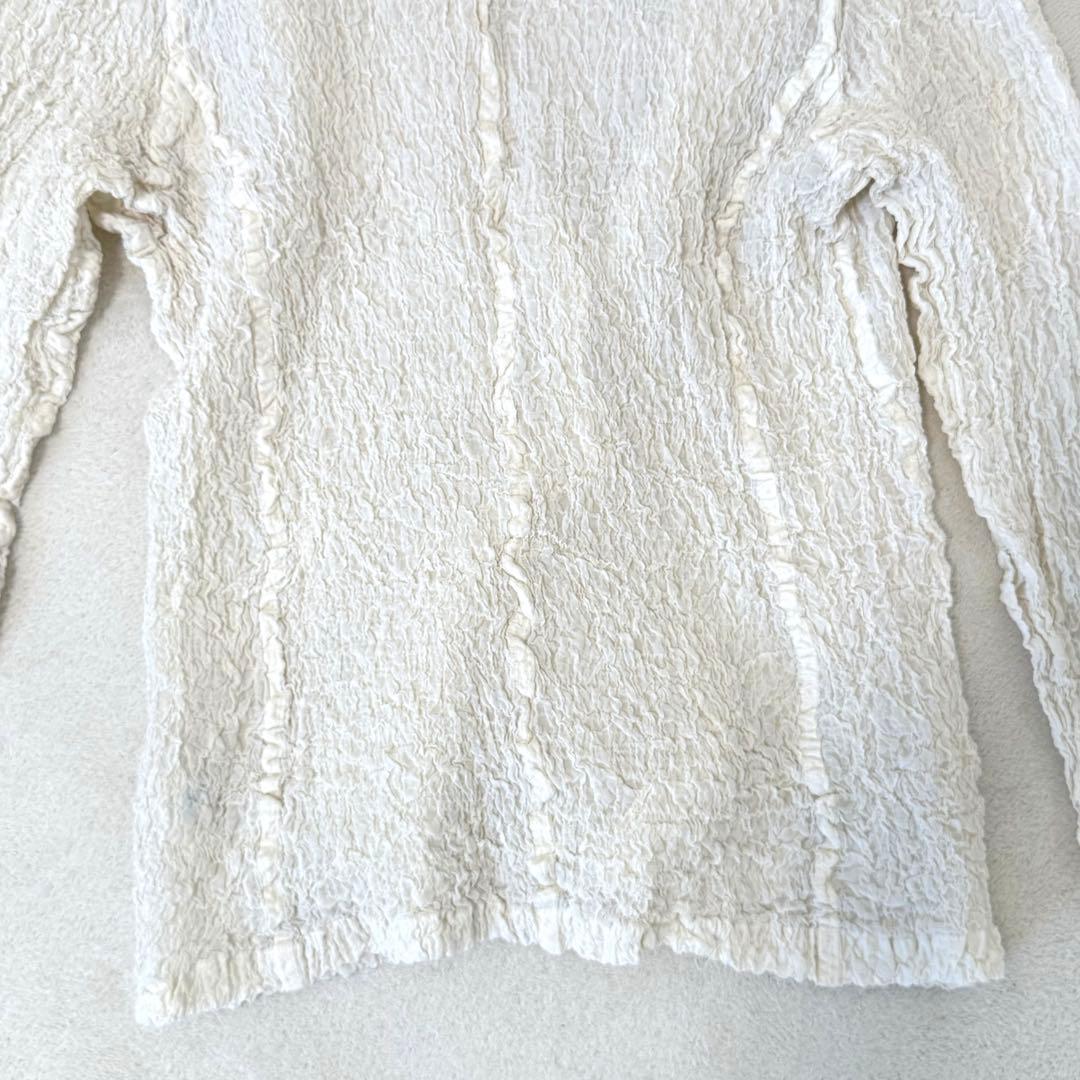 極美品✨ISSEY MIYAKE me カリフラワー　ジャケット　ホワイト