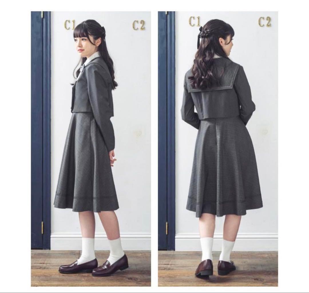 arisana フォーマルスーツ 卒業式　4点セット160 グレー