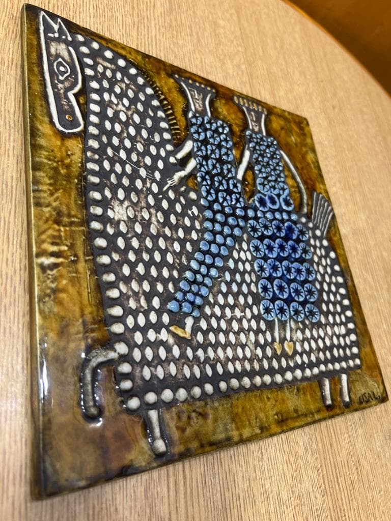 LISA LARSONリサラーソン UNIK Ryttsre 陶版 乗馬 北欧