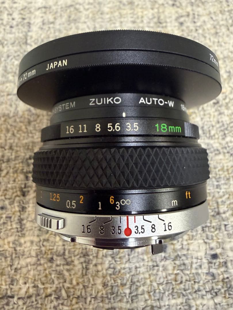フィルムカメラ OLYMPUS ZUIKO AUTO-W 18mm F3.5