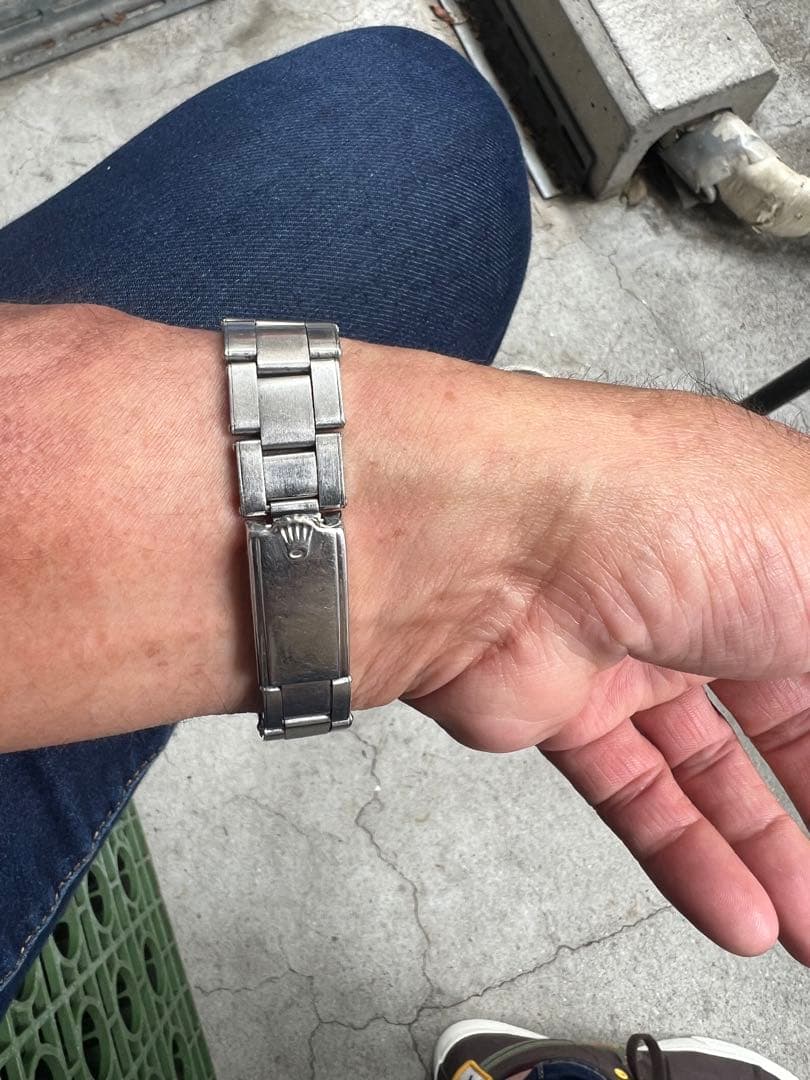 ロレックスオイスターデイトプレジョン　純正デベソリベット着お豆腐