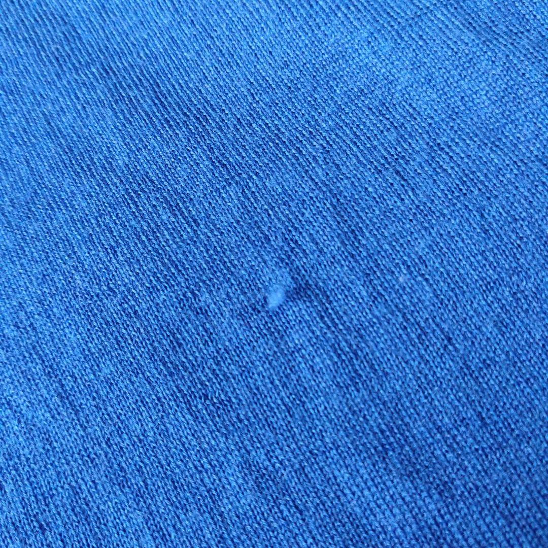 コムデギャルソン オムプリュス　ウール　大判ストール　ブルー