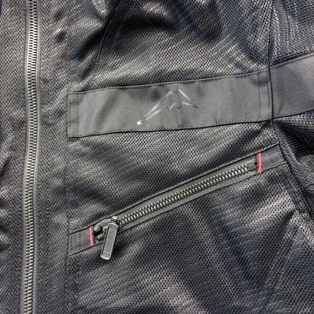 KUSHITANI 背中 肩 肘 プロテクターフルメッシュパーカージャケット