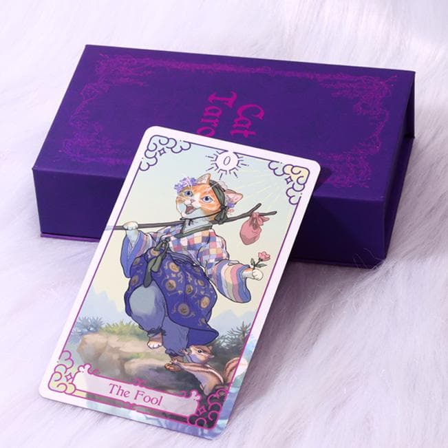 【正規品タロットカード】韓国の超希少インディーズ✨猫×ファンタジー×古典アート