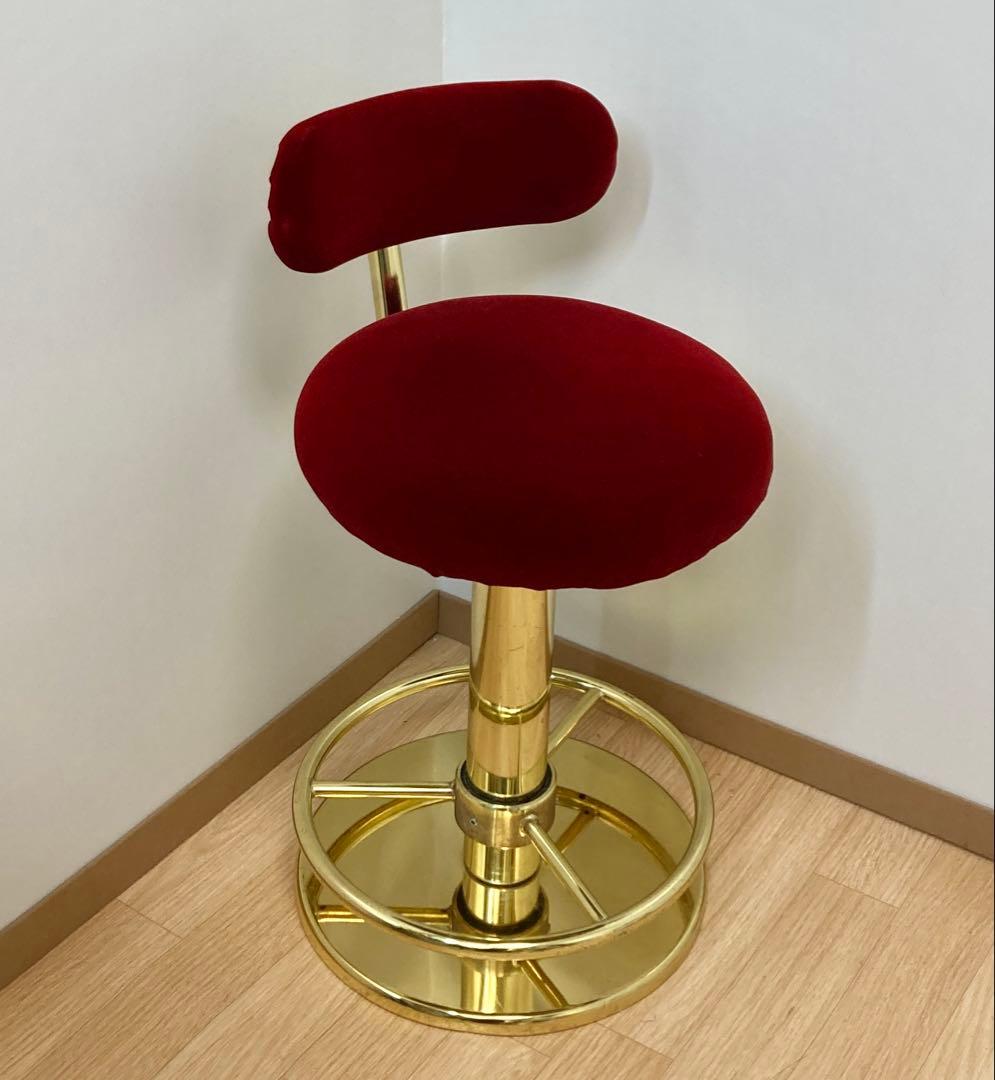 レトロゴージャスなカウンターチェア