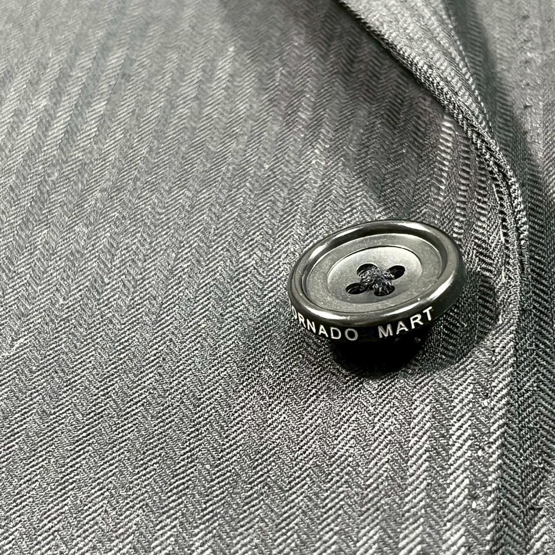 トルネードマート フレアパンツスーツ セットアップ ストライプ【L】ブラック