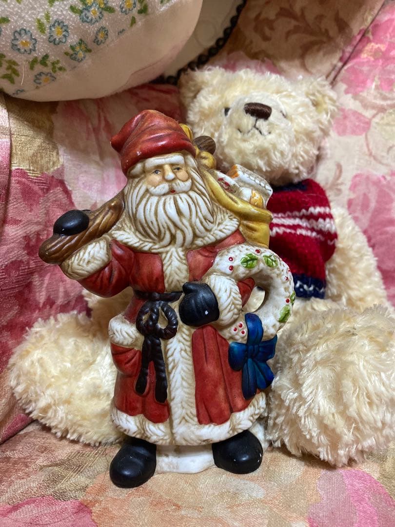 サンタクロース ヴィンテージビスク°・*:.。.☆♥️♥️♥️♥️ 陶器製