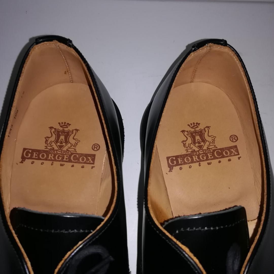 e0013 新品同様・試着程度 ジョージコックス ラバーソールブーツ 10 黒