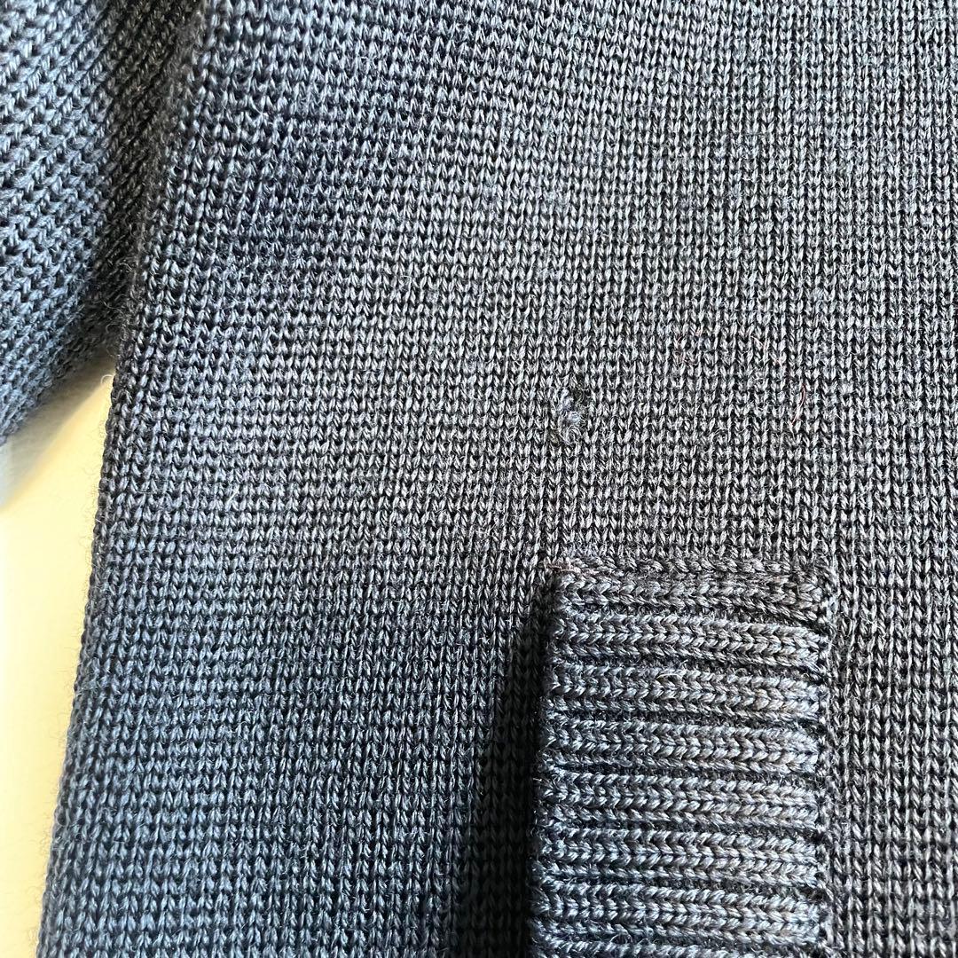 激レア【セリーヌ】ニット スタジャン エンブレム ネイビー フランス製 M