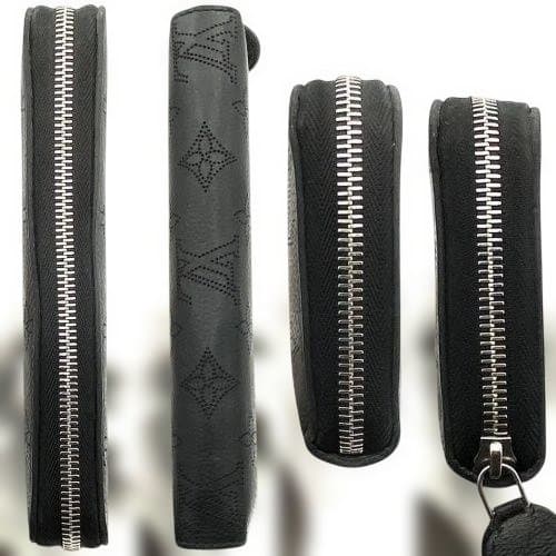 【美品】ルイヴィトン マヒナ ジッピーウォレット ノワール 長財布 モノグラム