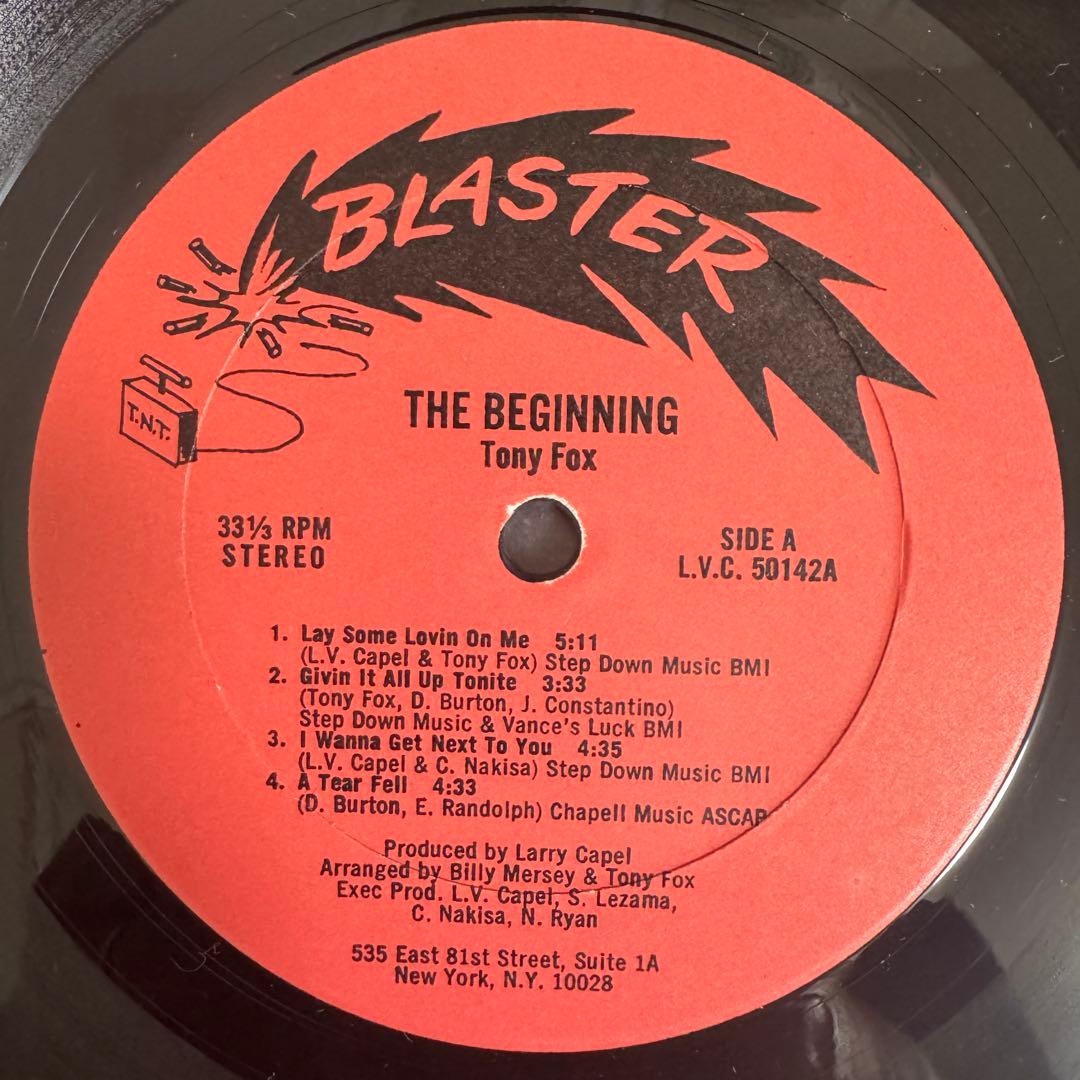 洋楽 TONY FOX / THE BEGINNING