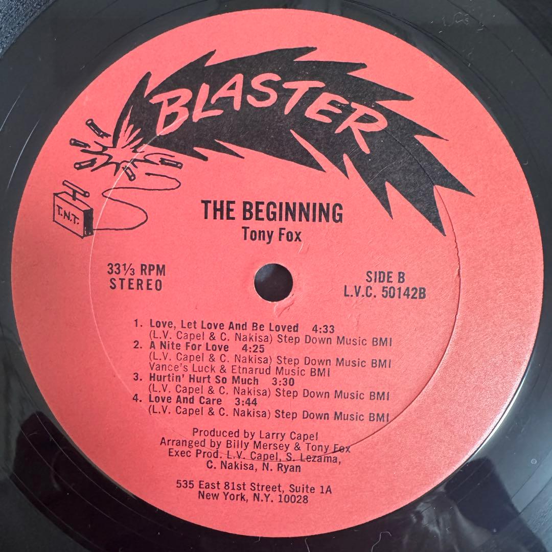 洋楽 TONY FOX / THE BEGINNING