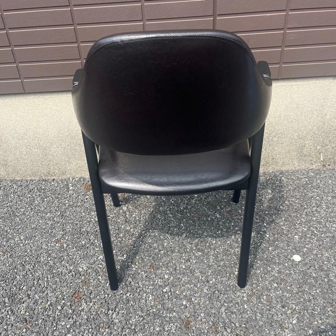 ダイニングチェア 椅子 一脚 ブラス 木製脚 ブラック