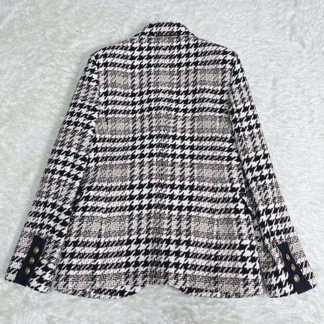 美品　allureville ビックチェック　テーラードジャケット
