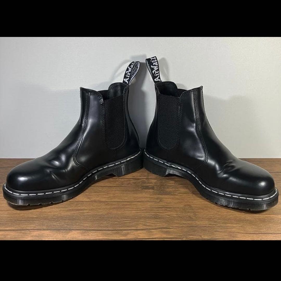 Dr. Martens ホワイトステッチ　チェルシーブーツ　UK9
