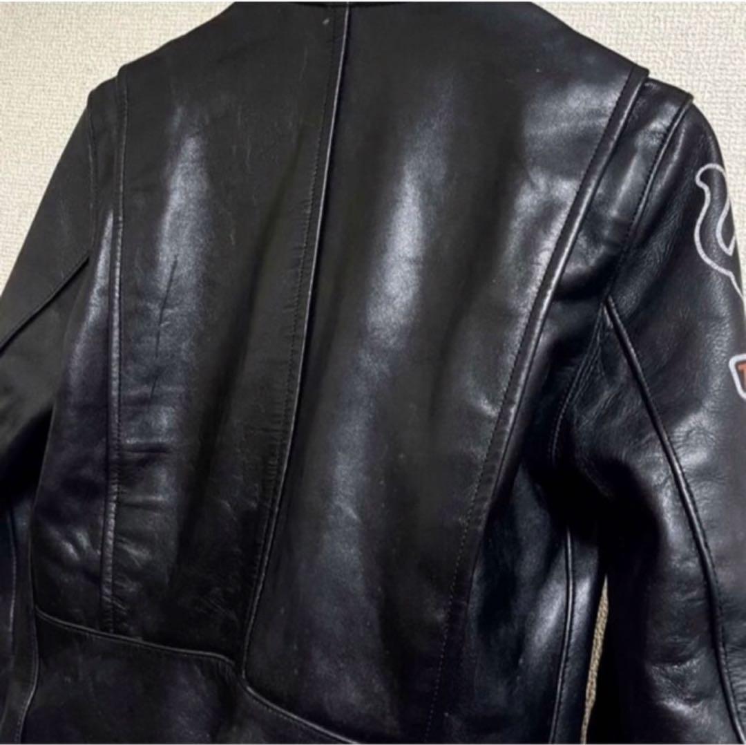 希少 オゾンコミュニティ シングル ライダース ジャケット 牛革 ブラック 美品