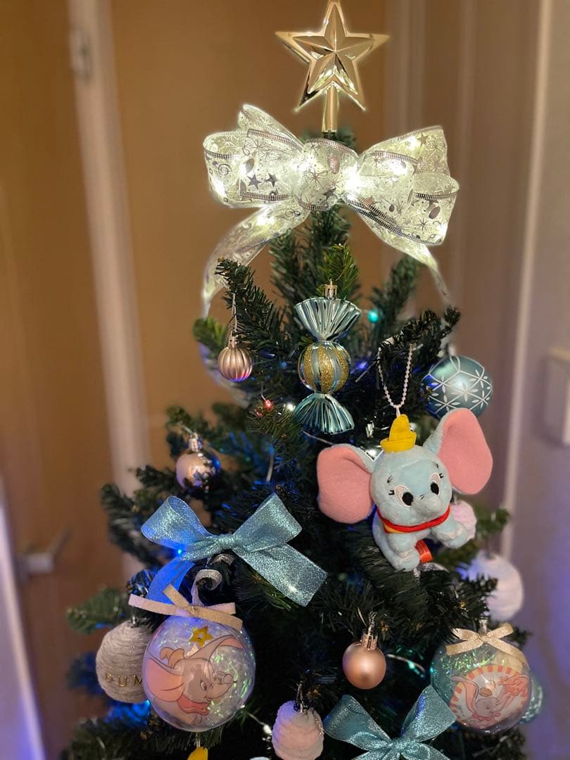 クリスマスツリーオーナメントセット ディズニーキャラクター　ダンボぬいぐるみ