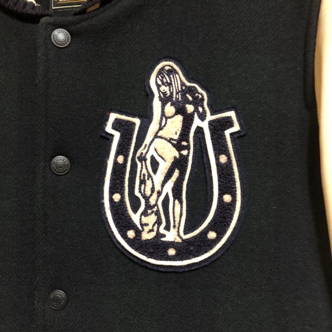 ヒステリックグラマーネイビー ホワイト スタジャン Cult 75