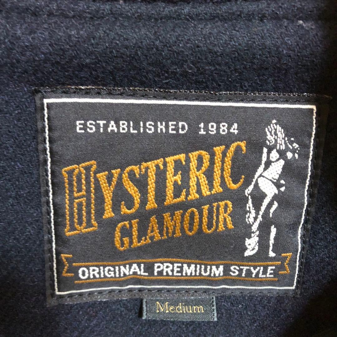 ヒステリックグラマーネイビー ホワイト スタジャン Cult 75