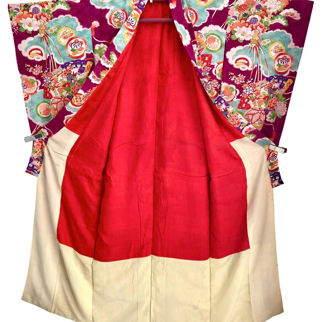 アンティーク　女の子　子供着物　アンティーク着物　ジュニア　袴にも　NO2