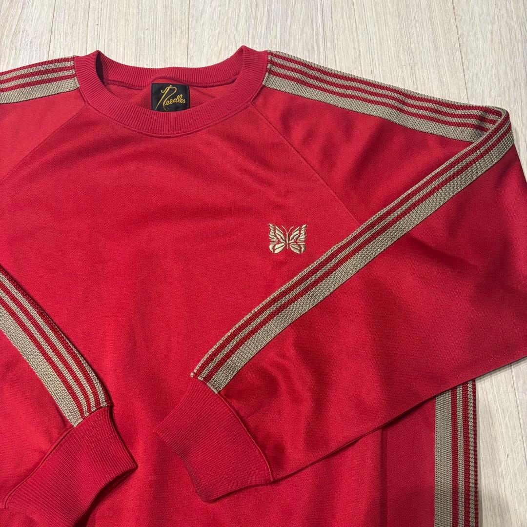 【美品】Needles ニードルズ　トラックシャツ　バタフライ刺繍