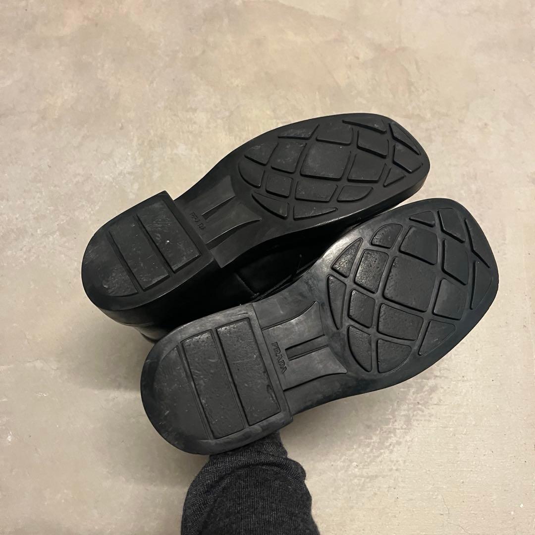 靴 prada 1999AW square-toe derby shoes 7