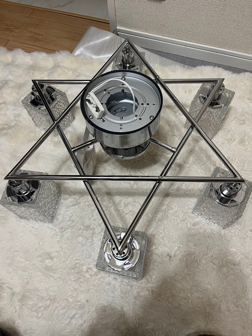 キシマ　シャンデリア　シーリングライト　amp51308 シルバー