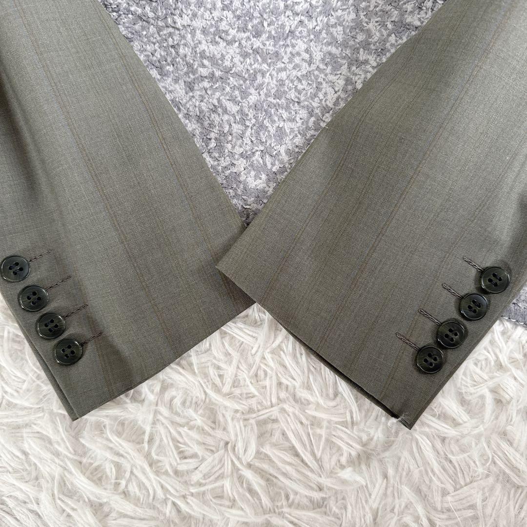 当時物　オールド　ディオール セットアップ　スーツ　ストライプ　シングル　2B