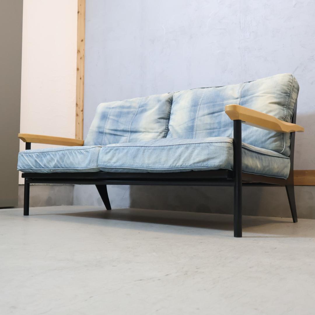 WTW ダブルティー TISMO デニム 2人掛けソファ ラブソファ 西海岸風