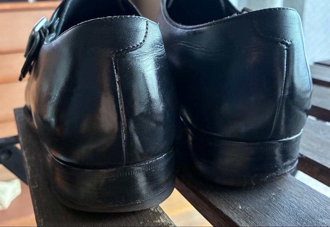 Enzo Bonafé エンッオ・ボナフェ　ブラック ダブルモンクシューズ